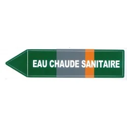 Etiqueta de agua caliente sanitaria