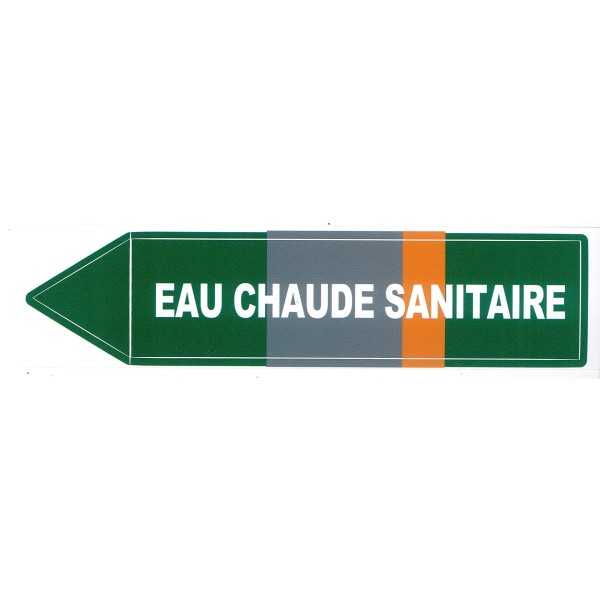 Etiqueta de agua caliente sanitaria