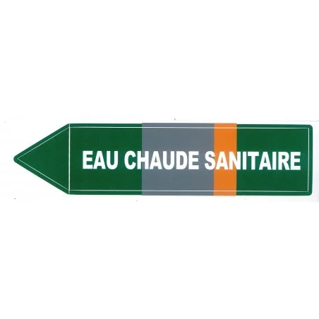 Etiqueta de agua caliente sanitaria