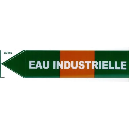 Etiqueta de agua industrial
