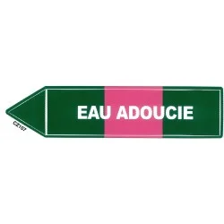 Etiqueta de agua ablandada