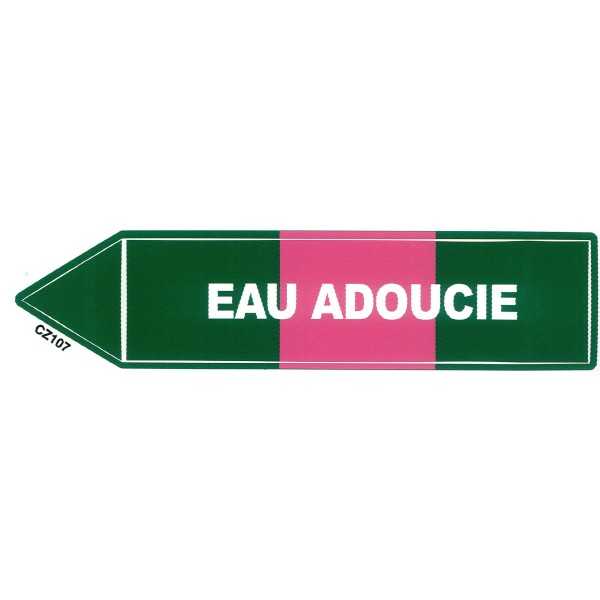 Etiqueta de agua ablandada