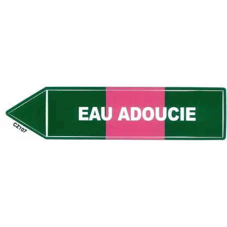 Label Water softened