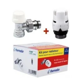 Kit cuadrado invertido de dos piezas para el radiador 1/2 "