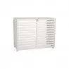 Cubierta de aire acondicionado Color compuesto blanco L 982x462x787