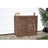 Cubierta de aire acondicionado tratado de madera - tamaño L - 1000x500x950mm