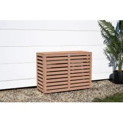 Cubierta de aire acondicionado Color compuesto Tamaño de teca M 882x386x676