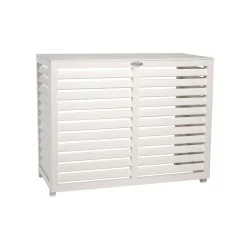 Cubrir aire acondicionado en blanco compuesto Tamaño L completo