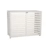 Cache climatisation en composite blanc taille L complet