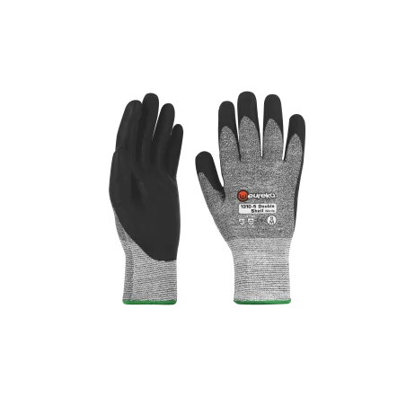 Lote de 6 pares de guantes anti-fríos y anti-corte - Doble cáscara de nitrilo