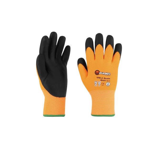 Conjunto de 6 pares de guantes antideslizantes - Doble cáscara de nitrilo