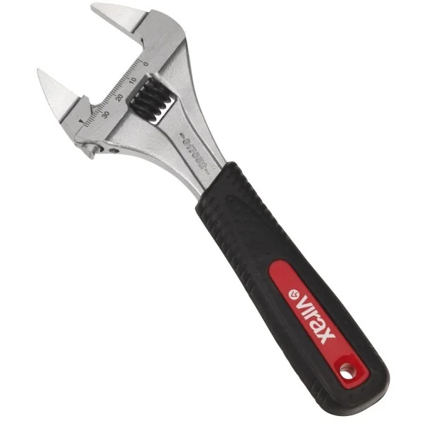 Cle a molette 6" a mors extra fins - 017047