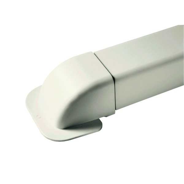 Amorces de mur - pour goulotte 140 mm - RAL9001