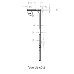 Palan / lève charge climatisation 150kg 20m