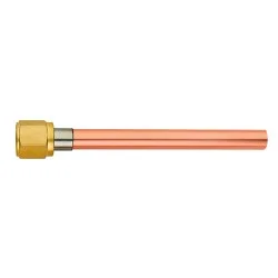 Tube 15 cm raccord 1/4\' SAE - 1/4\' à souder