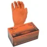 Gants jetables nitrile Snakeskin orange boîte 100 Black Mamba — taille L