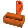 Gants jetables nitrile Snakeskin orange boîte 100 Black Mamba — taille L