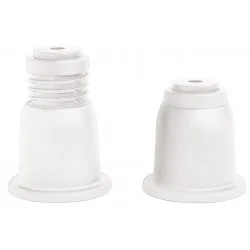 Set de 4 supports cylindriques blancs réglables