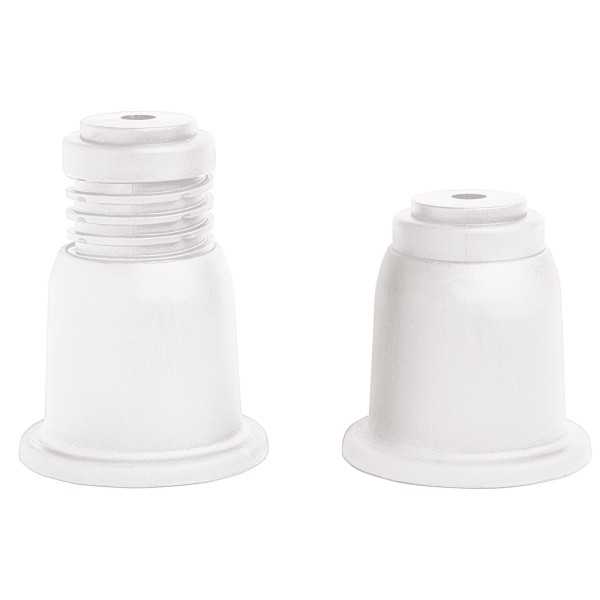 Set de 4 supports cylindriques blancs réglables