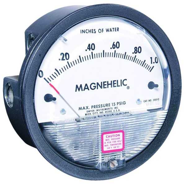 Manomètre Magnehelic 2000-250PA