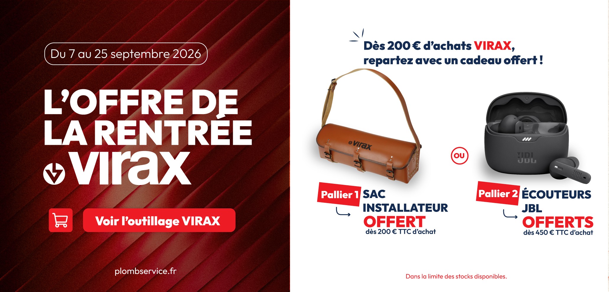Offre de rentrée VIRAX